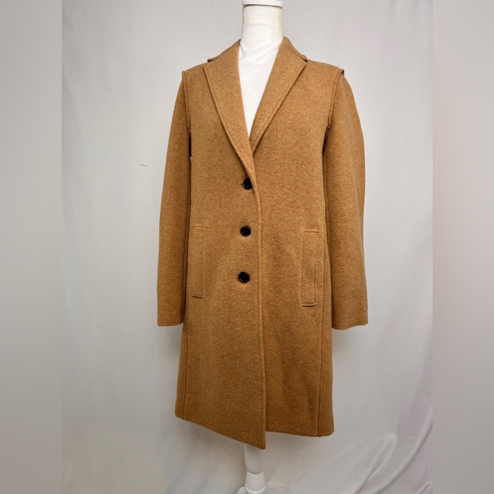 NEW / J.Crew Factory Boiled wool-blend topcoat - Picture 7 of 8